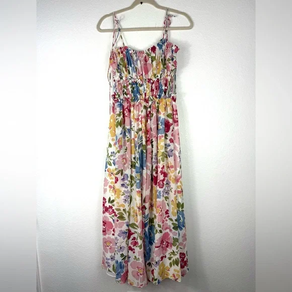 white christmas dresses Baltic Born Womens Katherine Maxi Dress | Cream + Rust Floral main image 1